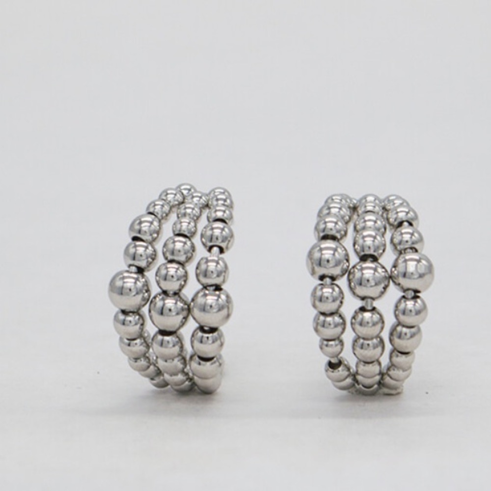 Layer beads earrings - Picture 3 of 3